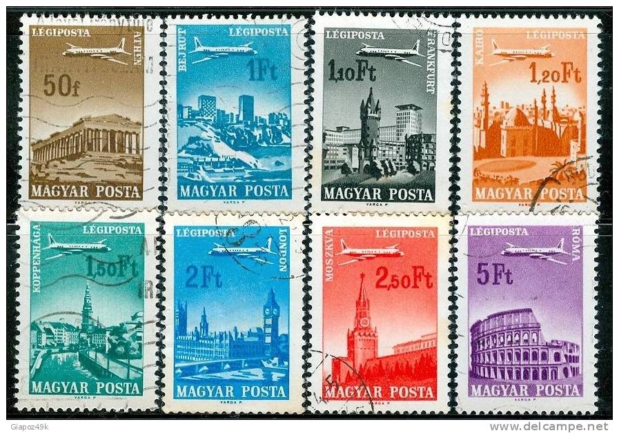 ● HONGRIE - UNGHERIA  - AEREO - 1966 / 67 - Città - N. 279 . . . Usati  -  Lotto 1536 - Used Stamps