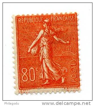 France 1924-32, Semeuse Lignée, N° 203* Neuf Cote 30E - 1903-60 Säerin, Untergrund Schraffiert