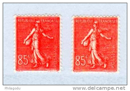 France 1924-32  Yv. N° 204**     85c  ++ Cote 54 E Sans Charnière ++ Postfrich++Mint N.H. - 1903-60 Säerin, Untergrund Schraffiert