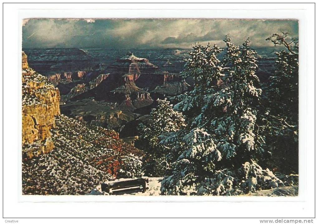 GRAND CANYON.Snow At The South - Grand Canyon