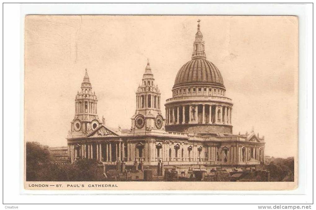 LONDON.St.Paul's Cathedral 1938 (2 Scans) - St. Paul's Cathedral