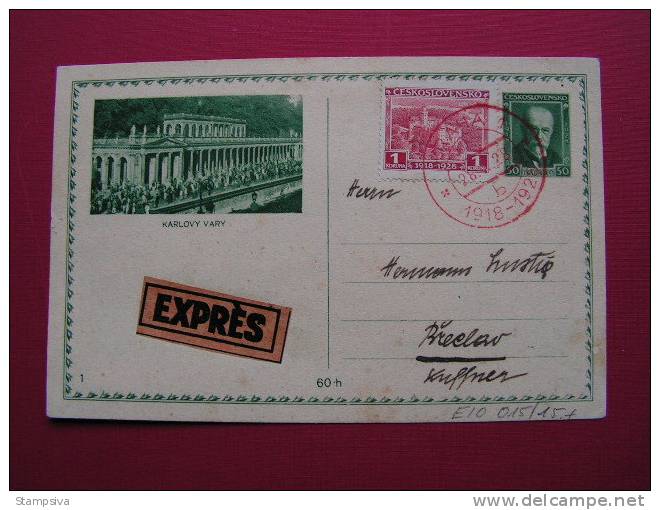 == CSR 1928 ,  Express Karte - Postales