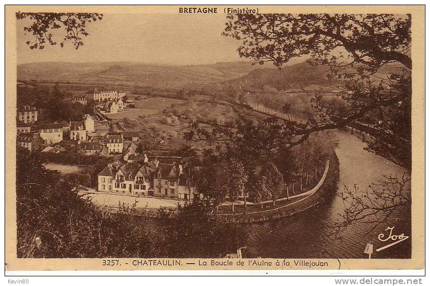 29 CHATEAULIN La Boucle De L'Aulne à La Villejouan - Châteaulin