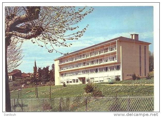 69 // LE BOIS D OINGT, Maison De Convalescence "Mon Repos" Et Le Village, CPSM 150 X 1005, J Cellard édit - Le Bois D'Oingt