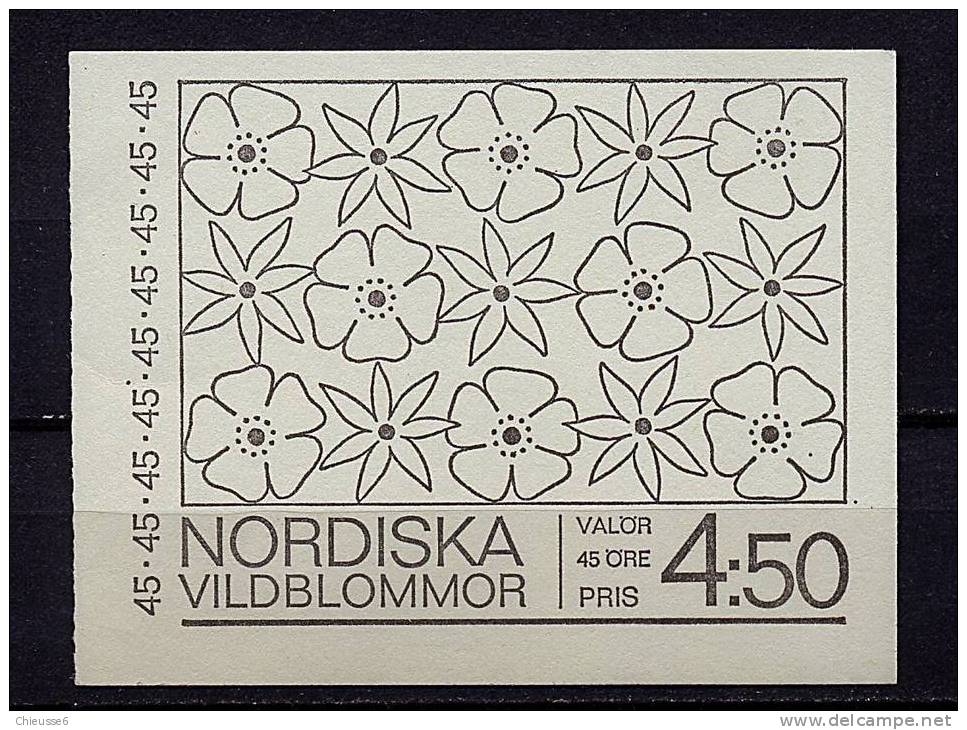Suède ** Carnet N° C590 - Fleurs Sauvages - 1951-80