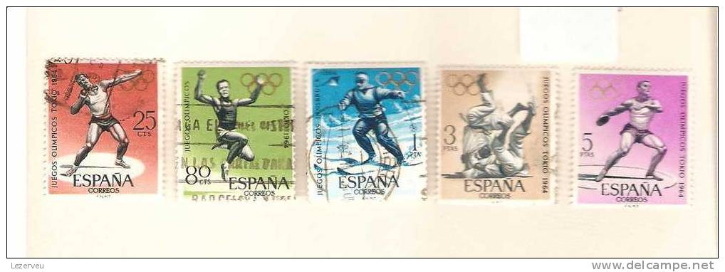 ESPAGNE JEUX OLYMPIQUES TOKYO  INNSBRUCK 1964 - Summer 1964: Tokyo