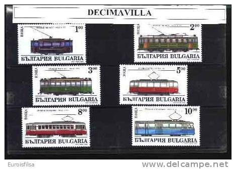 BULGARIA, 1994, 3587/92, TRANVIAS - Tramways