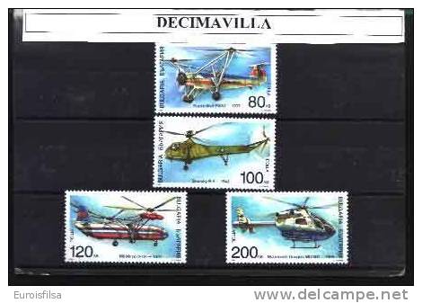 BULGARIA, 1998, 3783/86, HELICOPTEROS - Hélicoptères