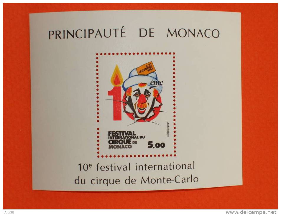 MONACO Bloc Feuillet N°29 De 1984 - Neuf Avec Gomme D´origine, Sans Trace De Charnière.  Superbe - Cirque