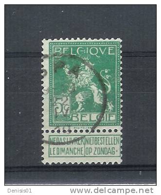 Belgique - COB N° 110 - Oblitéré - 1912 Pellens