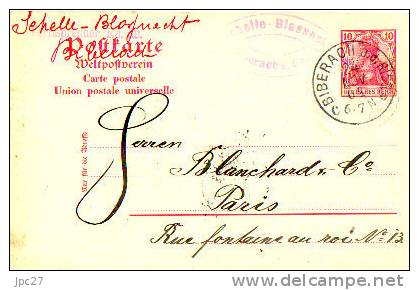 Allemagne Carte Curieuse 1905 BIBERACH Schelle Blassnek - Biberach