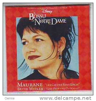 LE BOSSU DE NOTRE DAME    MAURANE  & BETTE MIDLER  Cd Single - Soundtracks, Film Music