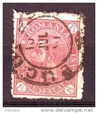 Rumänien Romania Alte Marken König Karl I., 1 1/2 Bani (Michel Nr. 83) - Usati