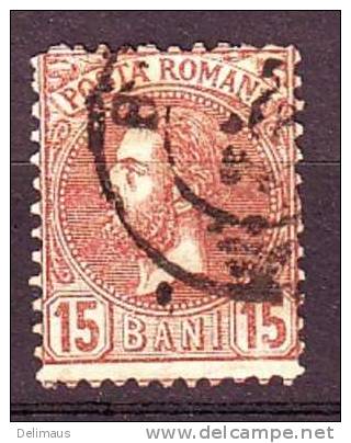 Rumänien Romania Alte Marken König Karl I., 15 Bani, Sehr Schmale Marke! - 1858-1880 Moldavia & Principality
