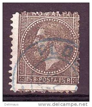 Rumänien Romania Alte Marken Fürst Karl I., Michel 48 Helle Marke, Blauer Stempel - 1858-1880 Moldavia & Principality