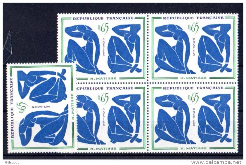 France 1961, 1320 Les Nuits Bleues De Matisse, Cote 35 &euro;, ++ Sans Charnière ++ Postfrich ++ - Impresionismo