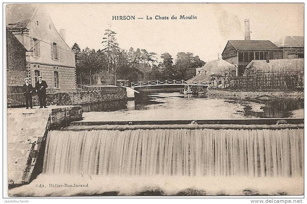 C  .P. A   (  HIRSON   " La Chute Du Moulin " Animée - Belle Prise De Vue Rare ) - Hirson