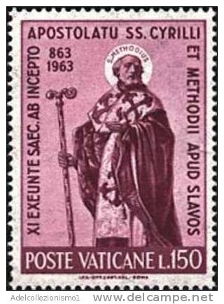 20488) 11º Centenario Dell'apostolato Dei Santi Cirillo E Metodio - 22 Novembre 1963 Serie Completa Usata Di 3 Valori - Neufs