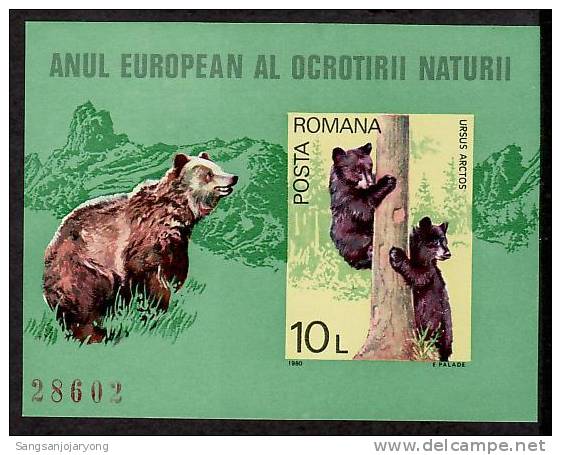 Wildlife ( Faune, Tierwelt ), Romania Sc2942-7 S/S Bear - Ours