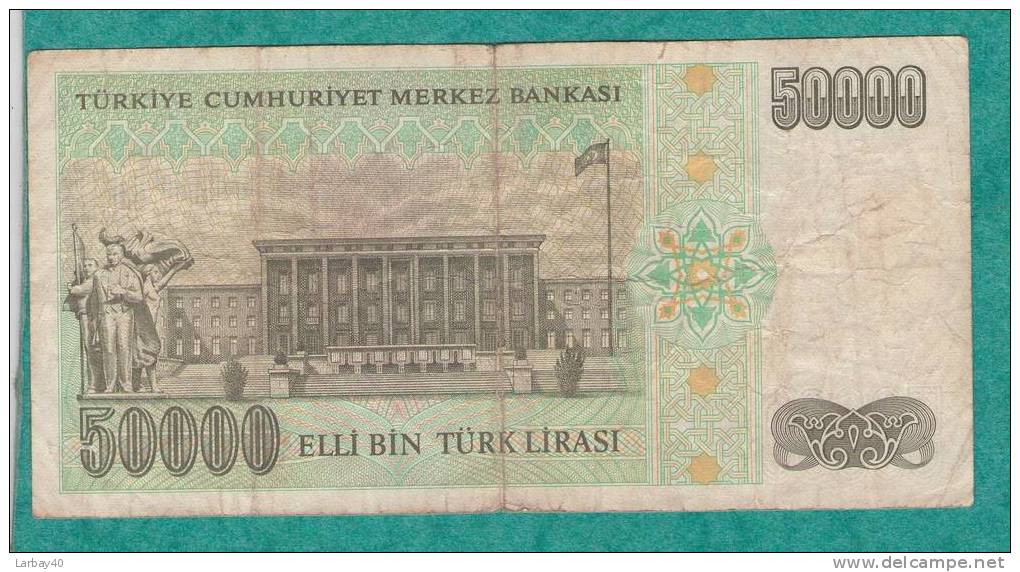 1 Billet De 50000 Elli Bin Turk Lirasi - Turquie