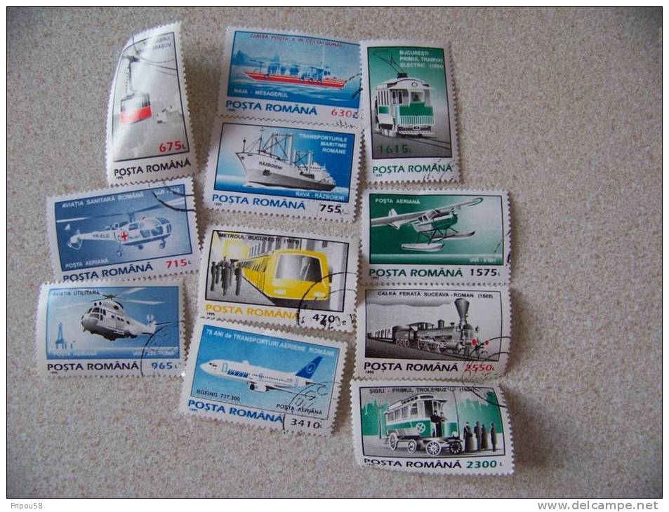 TIMBRES ROUMANIE TRANSPORTS - Gebraucht