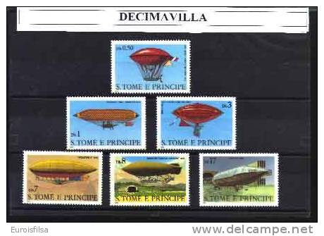 SAO TOME E PRINCIPE, 1979, 78/83, DIRIGIBLES - Zeppelins