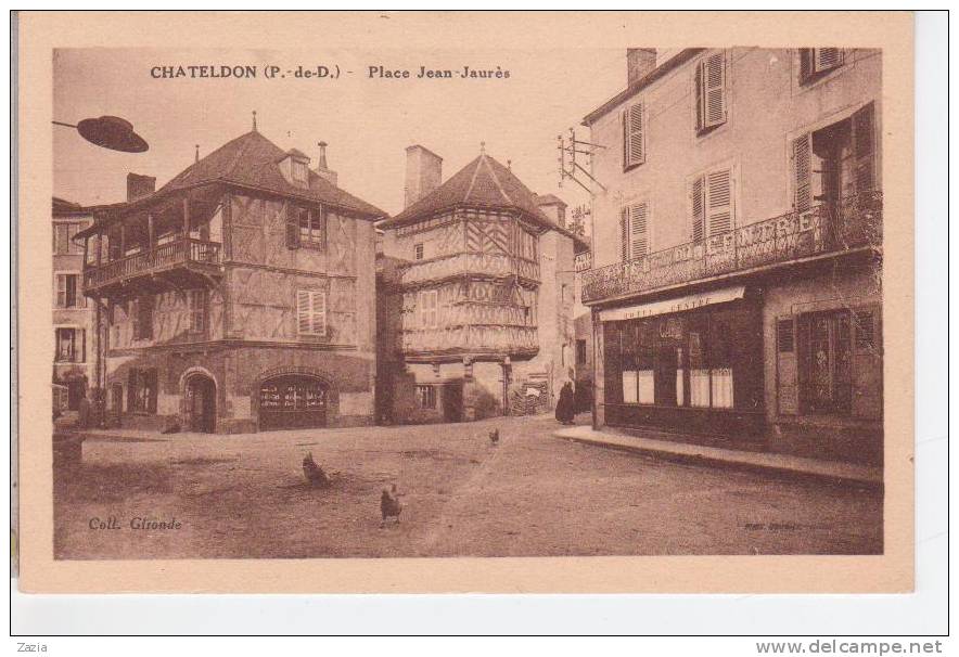 63.041/ CHATELDON - Place Jean Jaurés - Chateldon