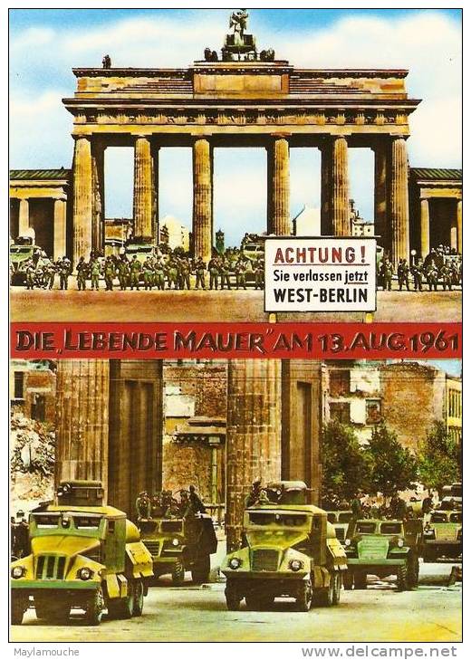 Berlin 13 Aug 1961 - Brandenburger Deur