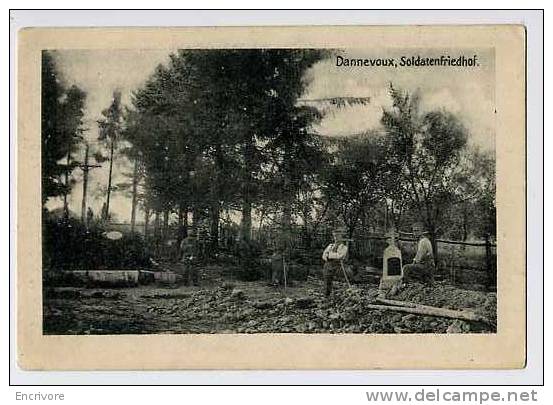 Cpa DANNEVOUX Cimetière Militaire  Soldatenfriedhof - Carl Ruhnle Ed - Oorlogsbegraafplaatsen