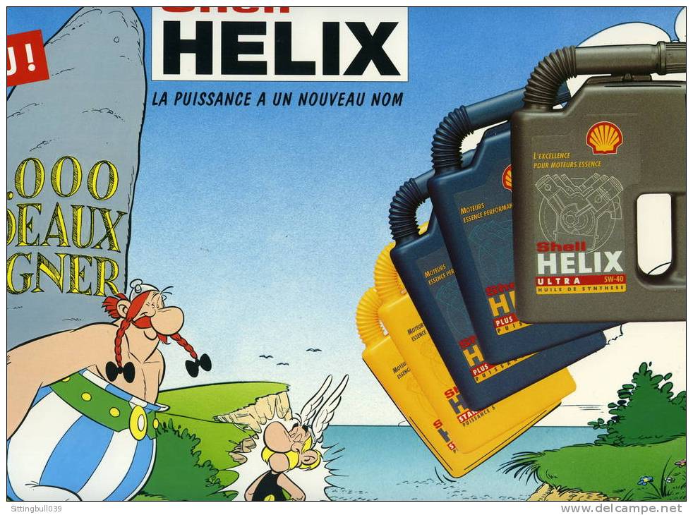 ASTERIX. PUB CARTONNEE SHELL HELIX 1993 Les Ed. Albert René / GOSCINNY UDERZO - Asterix
