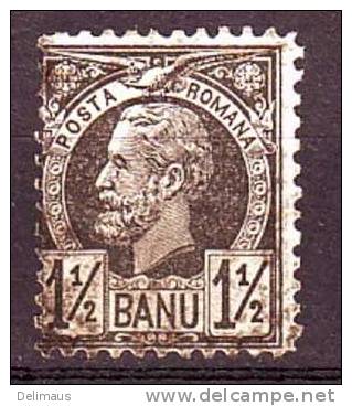 Rumänien Romania Alte Marken König Karl I., 1 1/2 Bani, Gezähnt Ca. 11 1/2 - Gebraucht