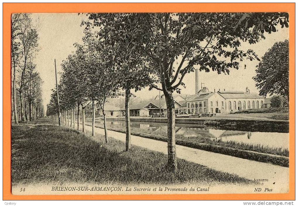 89 - BRIENON Sur ARMANCON - Promenade Du Canal - Sucrerie - Brienon Sur Armancon