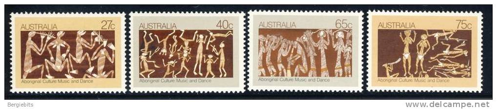 1982 Australia Complete Set Of 4 Aboriginal Art MNH Scott # 853-856 - Neufs