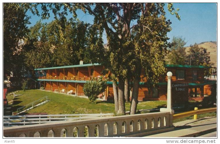 Campbell's Lodge, Chelan WA, Lodging On 1960s Vintage Postcard - Other & Unclassified