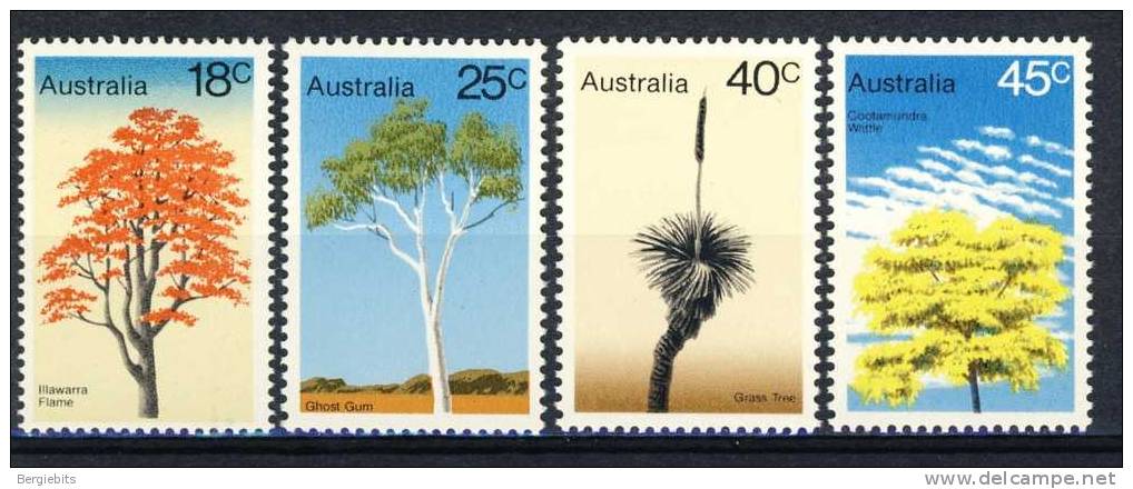 1978 Australia  Complete Set Of 4  Trees MNH Scott # 677-680 - Neufs