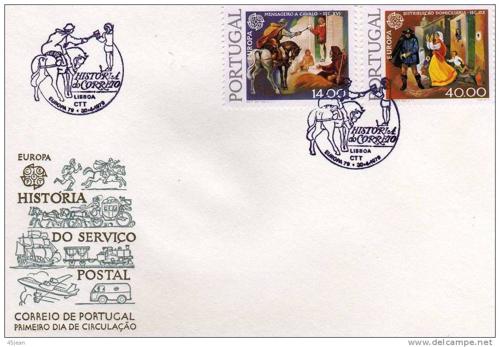 Portugal:1979  Très Belle Fdc Europa Série Complète, Y&T N° 1421-22 - 1979