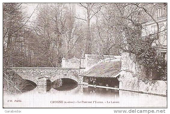 CPA De CROSNE - Le Pont Sur L'Yerres - Le Lavoir. - Crosnes (Crosne)