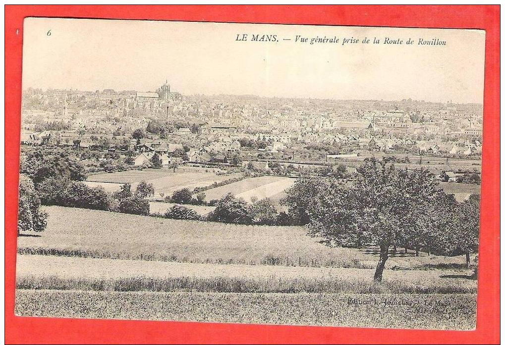 Le Mans   Vue Générale Prise De La Route De Rouillon    EDT/N° Joniaux 6 - Le Mans