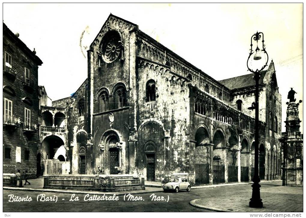 BITONTO  CATTEDRALE  PUGLIA BARI  VIAGGIATA  COME DA FOTO - Bitonto