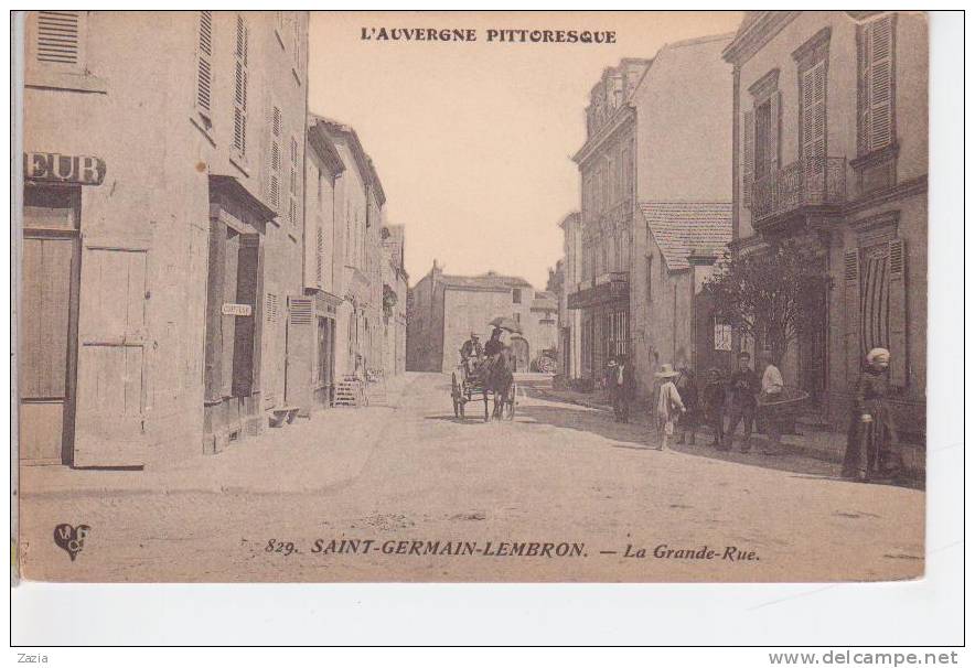 63.121/ ST GERMAIN LEMBRON  - La Grande Rue - Saint Germain Lembron