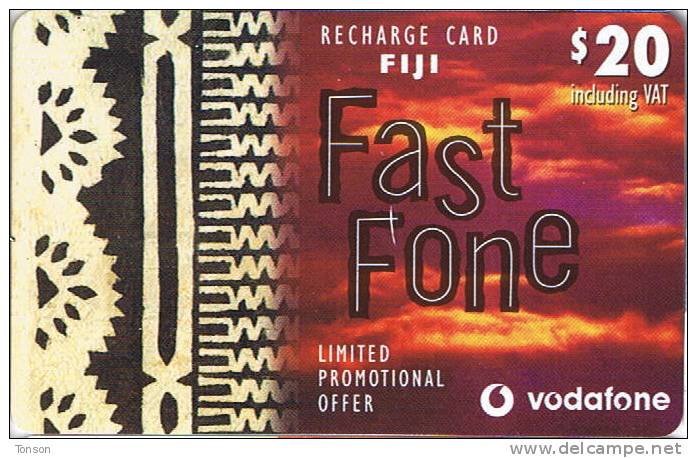 Fiji, $20, Vodafone, Fast Fone. - Fidji