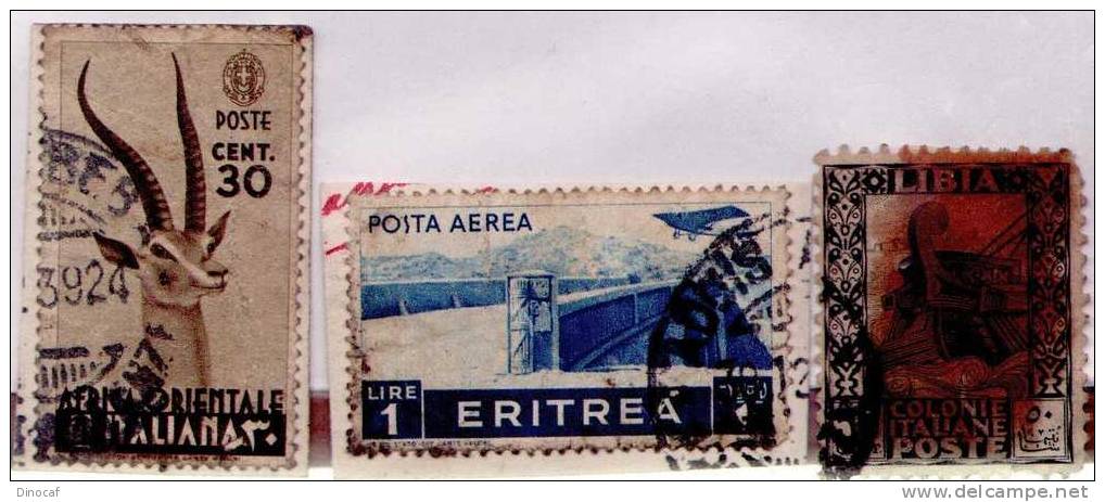 POSTE ITALIANE 12, FRANCOBOLLI, STAMPS, Colonie Italiane, Eritrea, Africa Orientale  Shipping = 0,7 Euro - Verzamelingen (in Albums)