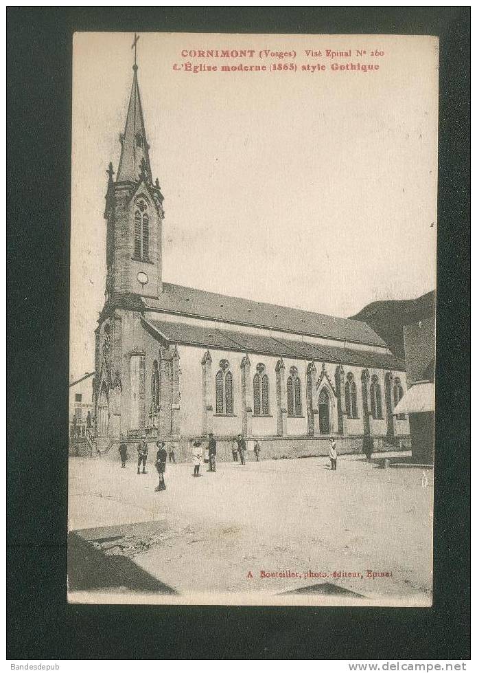 Cornimont ( Vosges 88) - Eglise Moderne De Style Gothique ( Animée BOUTEILLER Ph.édit.) - Cornimont
