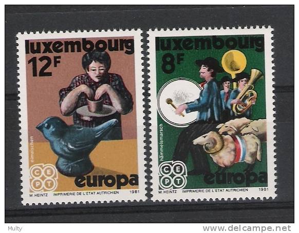 Luxemburg Y/T 981 / 982 (**) - 1981
