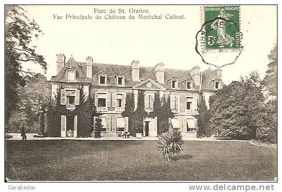 CPA Du Parc De ST GRATIEN - Vue Principale Du Château Du Maréchal Catinat. - Saint Gratien