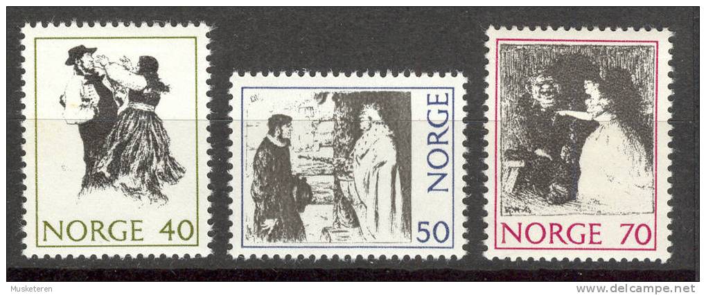 Norway 1971 Mi. 630-32 Fairy Tales Volksmärchen - Unused Stamps