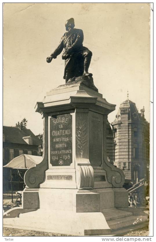 Solre Le Château - Le Monument - Document Unique, Carte-photo - Solre Le Chateau