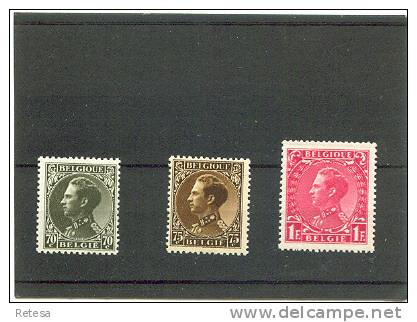 BELGIE N°401/403  LEOPOLD III  1934/35 ** - 1934-1935 Leopold III