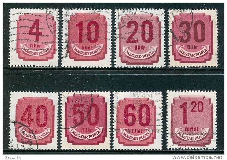 ● HONGRIE - UNGHERIA  - SEGNATASSE - 1946 / 50  -  N.  174 / 80  Usati  -  Lotto 1591 - Postage Due
