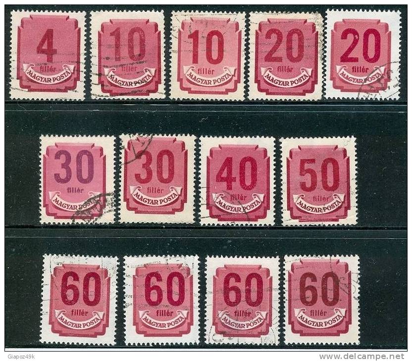 ● HONGRIE - UNGHERIA  - SEGNATASSE - 1946 / 50  -  N.  174 . . .  Usati  -  Lotto 1594 - Postage Due